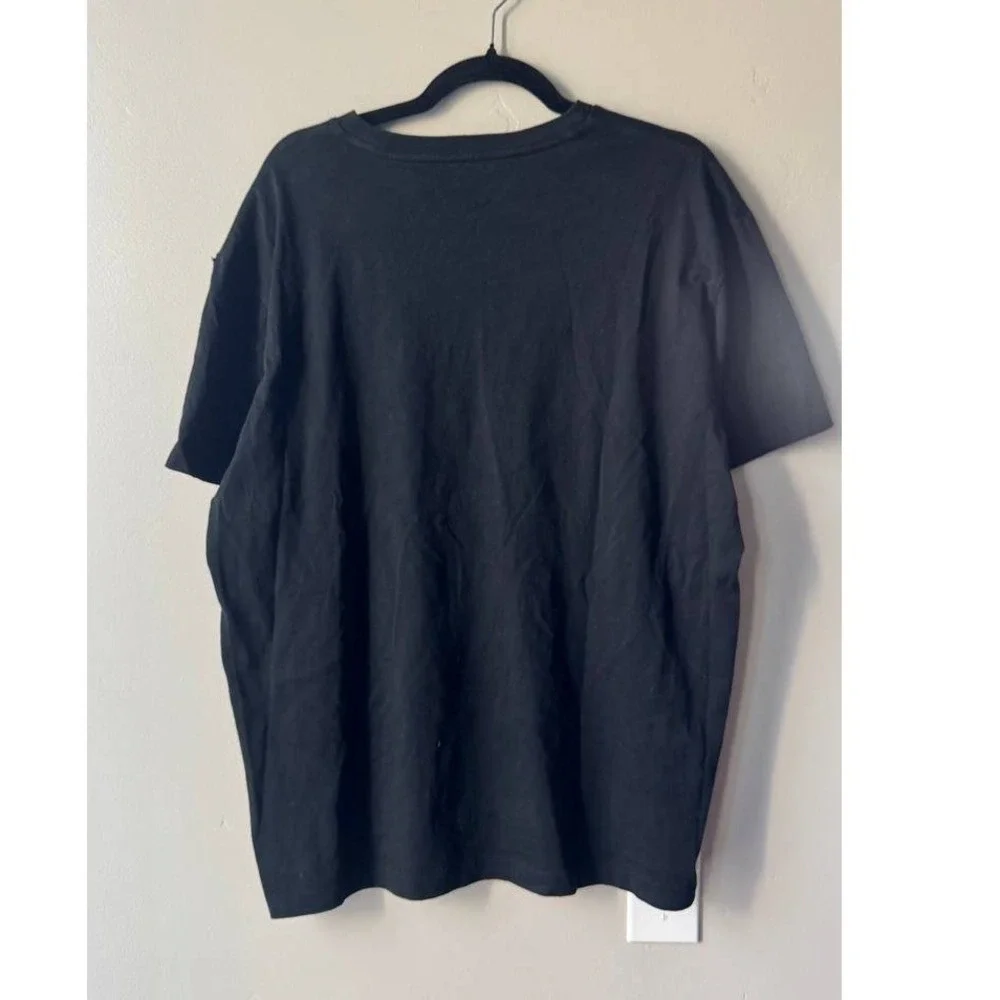 Polo Ralph Lauren Classic Fit Tee L Black Red Pony Logo Crewneck Preppy Academia